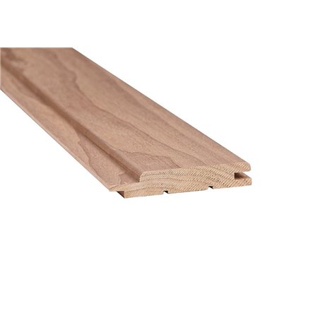 Bastupanel i värmebehandlad asp. 15x90mm Längd: 2,4 m. 6st/pkt
