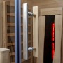 Modern infrabastu för hemmet – Lynx kombinerar nordisk design med effektiv fullspektrum infraröd värme.