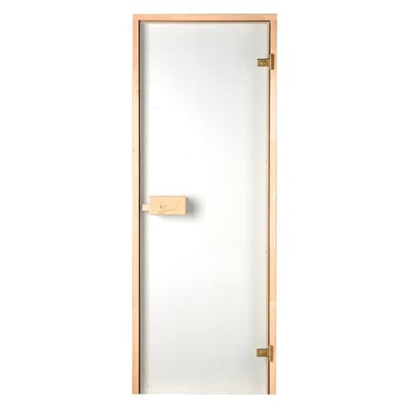  Bastudörrar storlek 9x21   Bastudörr 9x21 Classic med klart glas och furukarm   