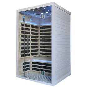Infraröd bastu Glossy med LED ljus