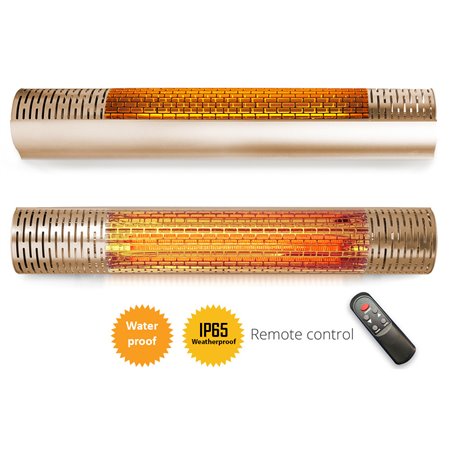 Terrassvärmare HeatWay Cylindro 2000W Champagne