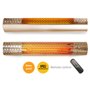 Terrassvärmare HeatWay Cylindro 2000W Champagne