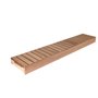 Färdiga lavar   Bastulave Exklusiv. Värmebehandlad asp   600x2100 mm