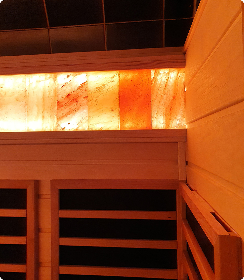 Converted steam sauna into a healthy infrared sauna