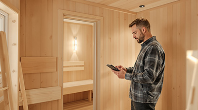 Smart kalkylator för bastupanel
